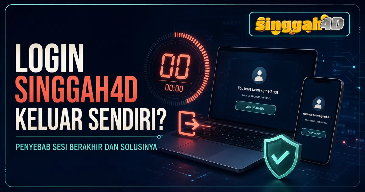 Login SINGGAH4D keluar sendiri dan penyebab sesi berakhir