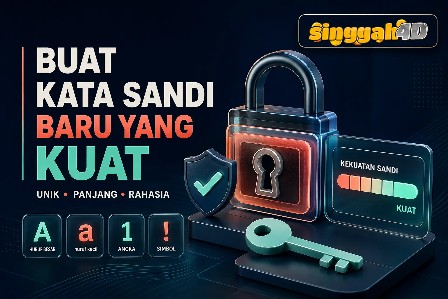 Panduan membuat kata sandi baru yang kuat untuk akun SINGGAH4D